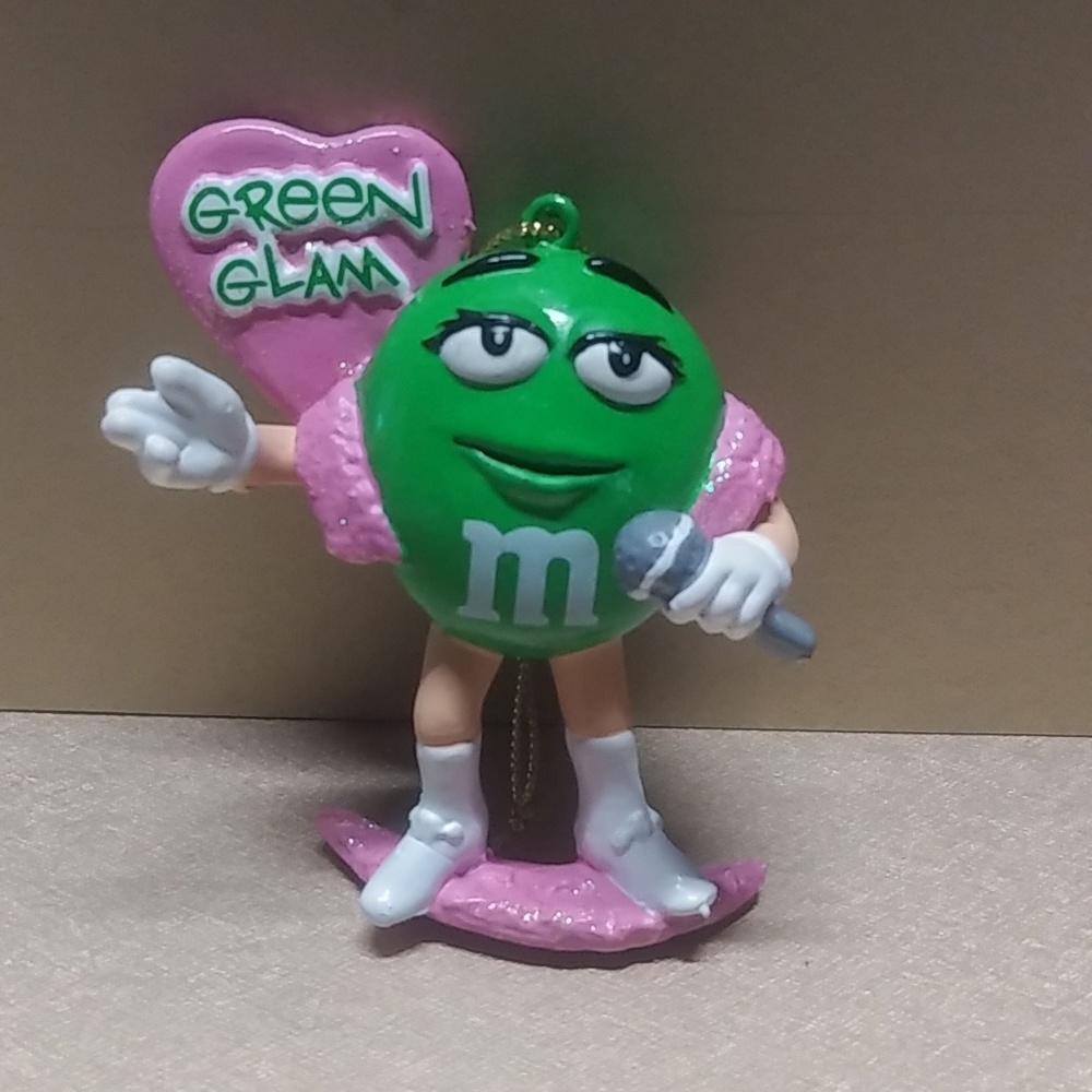 M&M's GREEN GLAM Christmas Ornament